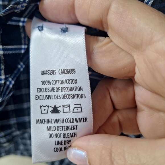 Robert Graham Button Down Plaid Dress Shirt Men's XL Flip Cuff - Picture 6 of 7